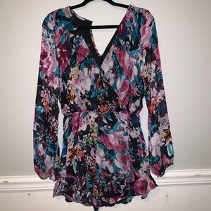 floral romper from boutique